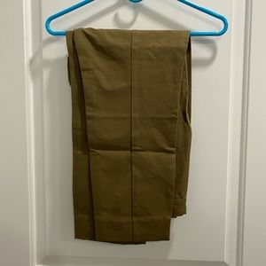 Everlane side zip work pants in olive